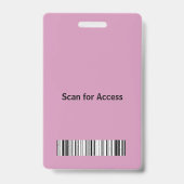 VIP All Access Pass Vertikales Abzeichen anpassen Ausweis (Rückseite)