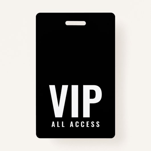 VIP All Access QR Code Event Foto ID Ausweis (Vorderseite)