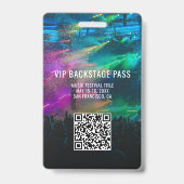VIP All Access QR-Code Event Photo ID Ausweis (Rückseite)