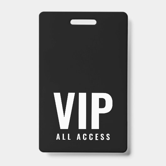 VIP All Access QR-Code Event Photo ID Ausweis (Vorderseite)
