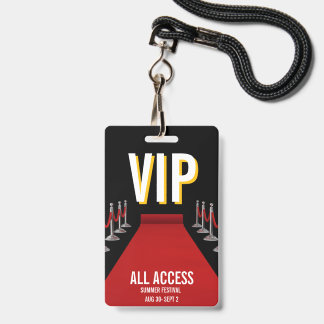 VIP All Access Roter-Teppich-Scheinwerfer-Event Ausweis