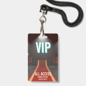 VIP All Access Roter-Teppich-Scheinwerfer-Event Ausweis (Vorderseite mit Lanyard)