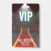 VIP All Access Roter-Teppich-Scheinwerfer-Event Ausweis (Vorderseite)