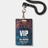 VIP Alle Access Event Pass | Fireworks Finale Ausweis (Vorderseite mit Schlüsselband)