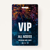 VIP Alle Access Event Pass | Fireworks Finale Ausweis (Vorderseite)