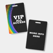 VIP AUSWEIS (Vorder- & Rückseite)