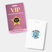 VIP AUSWEIS (Vorder- & Rückseite)