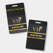 VIP AUSWEIS (Vorder- & Rückseite)