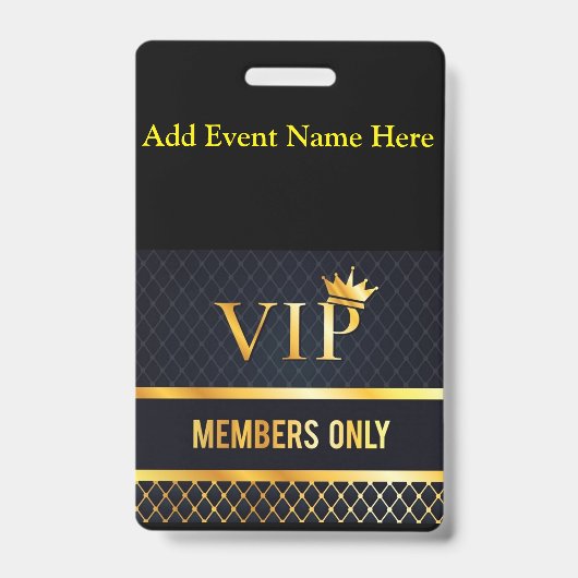 VIP AUSWEIS (Vorderseite)