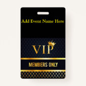 VIP AUSWEIS (Vorderseite)