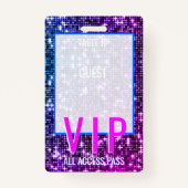 VIP-Backstage-Pass für Hochzeitstisch Ausweis (Rückseite)