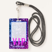 VIP-Backstage-Pass für Hochzeitstisch Ausweis (Rückseite mit Schlüsselband)