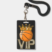 VIP Basketball-ABZEICHEN Ausweis (Front with Lanyard)