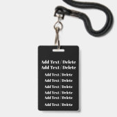 VIP Basketball-ABZEICHEN Ausweis (Back with Lanyard)