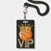 VIP Basketball-Abzeichen Ausweis (Vorderseite mit Lanyard)