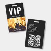 VIP Benutzerdefinierter Event- oder Konzertname Zu Ausweis (Vorder- & Rückseite)
