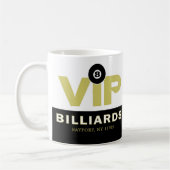 VIP Billiards kundenspezifische Kaffeemaschine Tas Kaffeetasse (Links)
