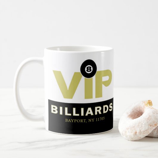 VIP Billiards kundenspezifische Kaffeemaschine Tas Kaffeetasse (Mit Donut)