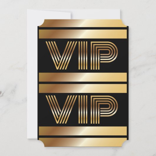 VIP BOWLING ALL ACCESS Gold Pass Abzeichen Einladu Einladung (Rückseite)