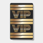 VIP-Bowling ALLER ZUGRIFF Gold-Pass-Abzeichen Ausweis (Rückseite)