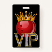 VIP BOWLING Lanyard Abzeichen Ausweis (Vorderseite)