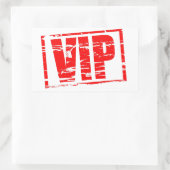 VIP-Briefmarke Rechteckiger Aufkleber (Tasche)