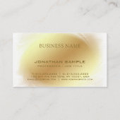 Vip Ceo Employer Businessman Stylish Elite Luxe Visitenkarte (Rückseite)