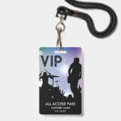 VIP Custom All Access Concept Abzeichen Ausweis (Vorderseite mit Lanyard)