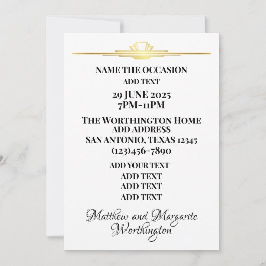 VIP-Einladung Einladung (Rückseite)