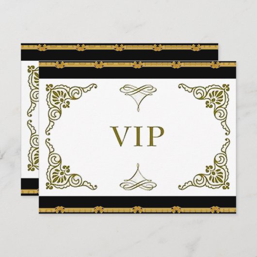 VIP-Einladung Einladung (Vorne/Hinten)