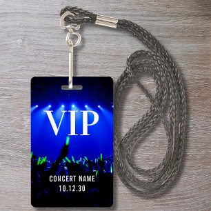 VIP Event Foto Individuelle Name Konzert Ausweis