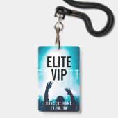 VIP Event Foto Individuelle Name Konzert Ausweis (Vorderseite mit Lanyard)