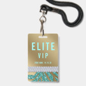 VIP Event Individuelle Name Concert Abzeichen Ausweis (Vorderseite mit Lanyard)