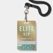 VIP Event Individuelle Name Concert Abzeichen Ausweis (Rückseite mit Lanyard)