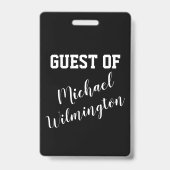 VIP Football Guest Pass Lanyard Abzeichen Ausweis (Rückseite)