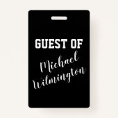 VIP Football Guest Pass Lanyard Abzeichen Ausweis (Rückseite)