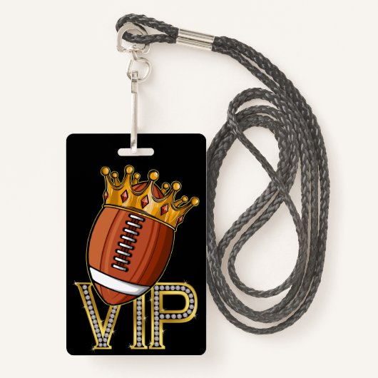 VIP Football Guest Pass Lanyard Abzeichen Ausweis (Vorderseite mit Schlüsselband)