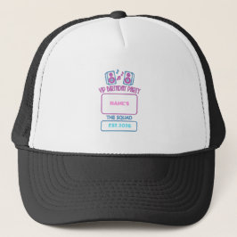 VIP Geburtstagsfeier Neon Squad Personalisierter G Truckerkappe