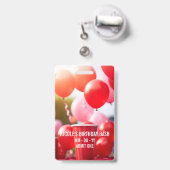 VIP Geburtstagsparty Event-Abzeichen Ausweis (Rückseite mit einziehbar)