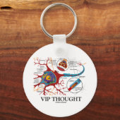 VIP-Gedanken (Neuron/Synapse-Spaß) Schlüsselanhänger (Vorderseite)
