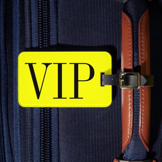 VIP Gepäckanhänger für Gepäckstücke und Koffer (Vorderseite Insitu 4)