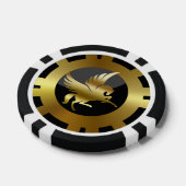 VIP Golden Pegasus schwarz und gold Pokerchips (Einzeln)