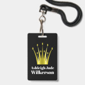 VIP-GRADUATE-ABZEICHEN AUSWEIS (Rückseite mit Schlüsselband)