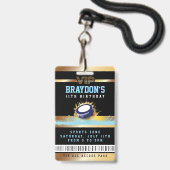 VIP Hockey ALL ACCESS Gold Pass Abzeichen Ausweis (Vorderseite mit Lanyard)