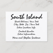 VIP-Karte für Kunden/Kunden durch SRF Visitenkarte (Rückseite)
