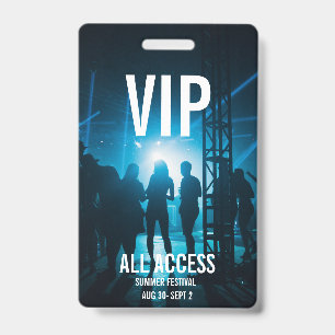 VIP-Konzert-Event-Pass für Frauen mit All-Access Ausweis