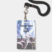 VIP Konzert Festival Band Event Backstage Pass Ausweis (Rückseite mit Lanyard)