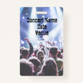 VIP Konzert Festival Band Event Backstage Pass Ausweis (Rückseite)