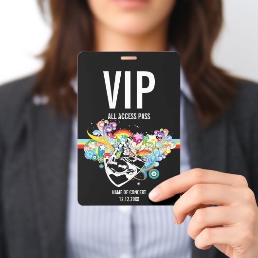VIP-Konzertpass mit allem Zugang Ausweis (Präsentiert)