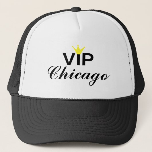 Vip-Kronen-Chicago-Fernlastfahrer-Hut Truckerkappe (Vorderseite)